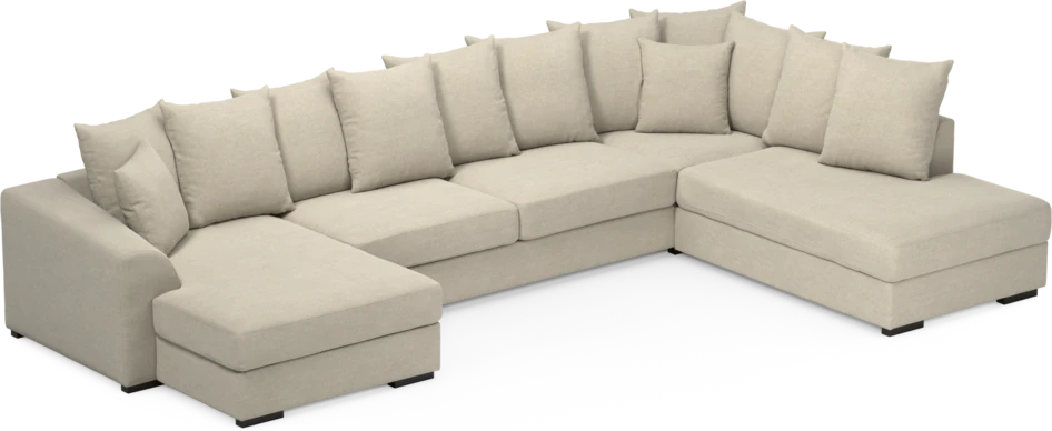 Town - 3-sits soffa med divan höger och schäslong vänster - Beige