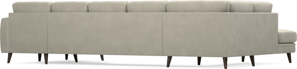 Eden - 3-sits soffa med divan vänster och schäslong höger - Brun