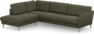 Bridge - 3-sits soffa med divan vänster - Grön