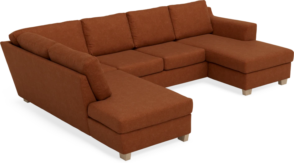 Friday - 3-sits soffa med divan vänster och schäslong höger - Orange