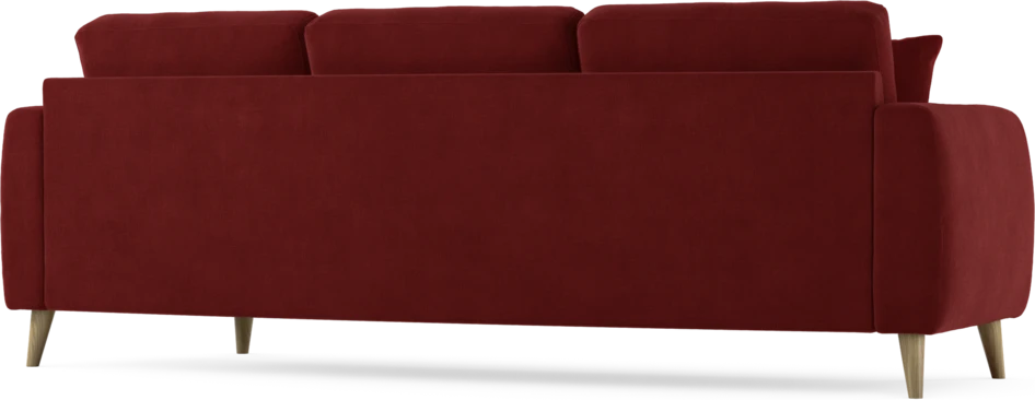 Eden - 3-sits soffa svängd - Röd