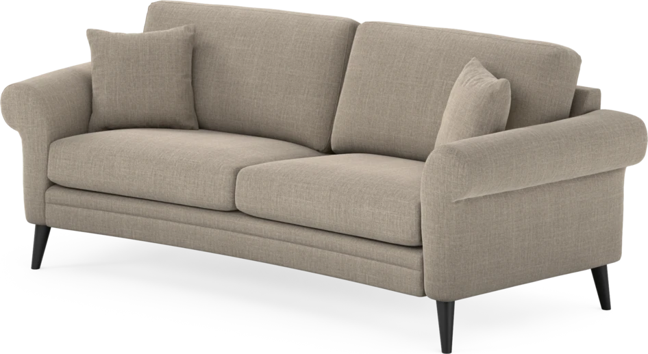 Eden - 2,5-sits soffa svängd - Beige