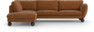 Madison - 3-sits soffa med divan vänster - Orange