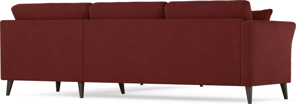 Eden - Hörnsoffa, 2,5+2,5-sits - Röd
