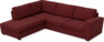 Friday - 2,5-sits soffa med divan vänster - Rosa
