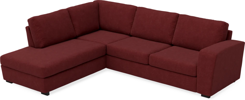Friday - 2,5-sits soffa med divan vänster - Rosa