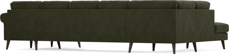Eden - 3-sits soffa med divan vänster och schäslong höger - Grön
