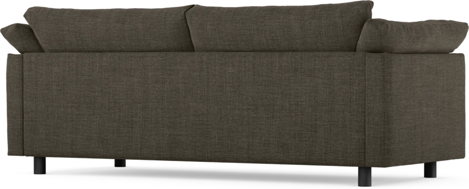 Cherrie - 2,5-sits soffa, hel dyna, fast klädsel - Brun