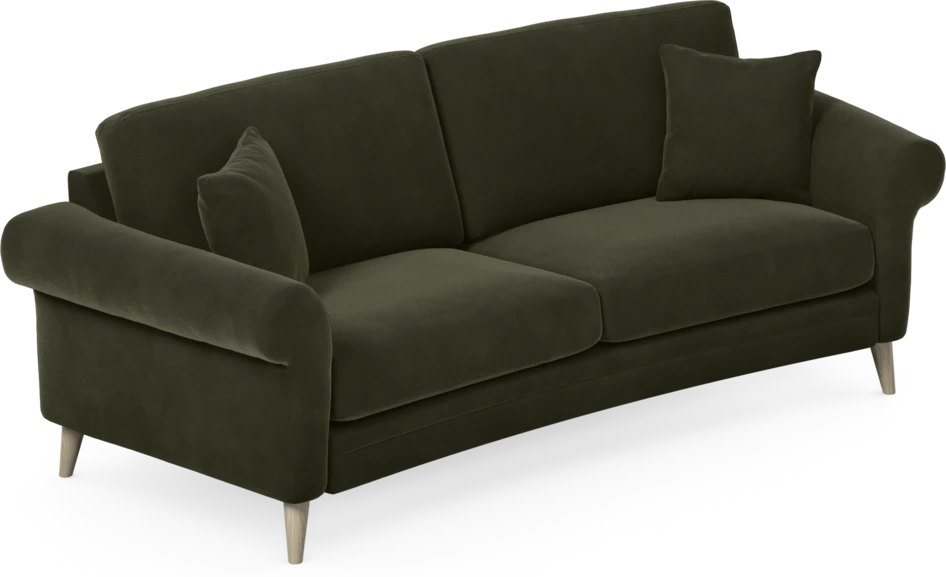 Eden - 2,5-sits soffa svängd - Grön