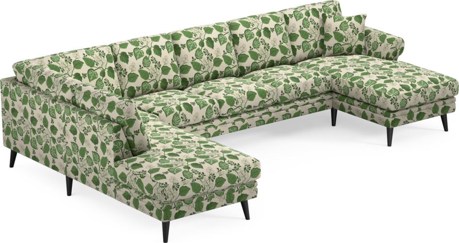 Eden - 3-sits soffa med divan vänster och schäslong höger - Flerfärgad