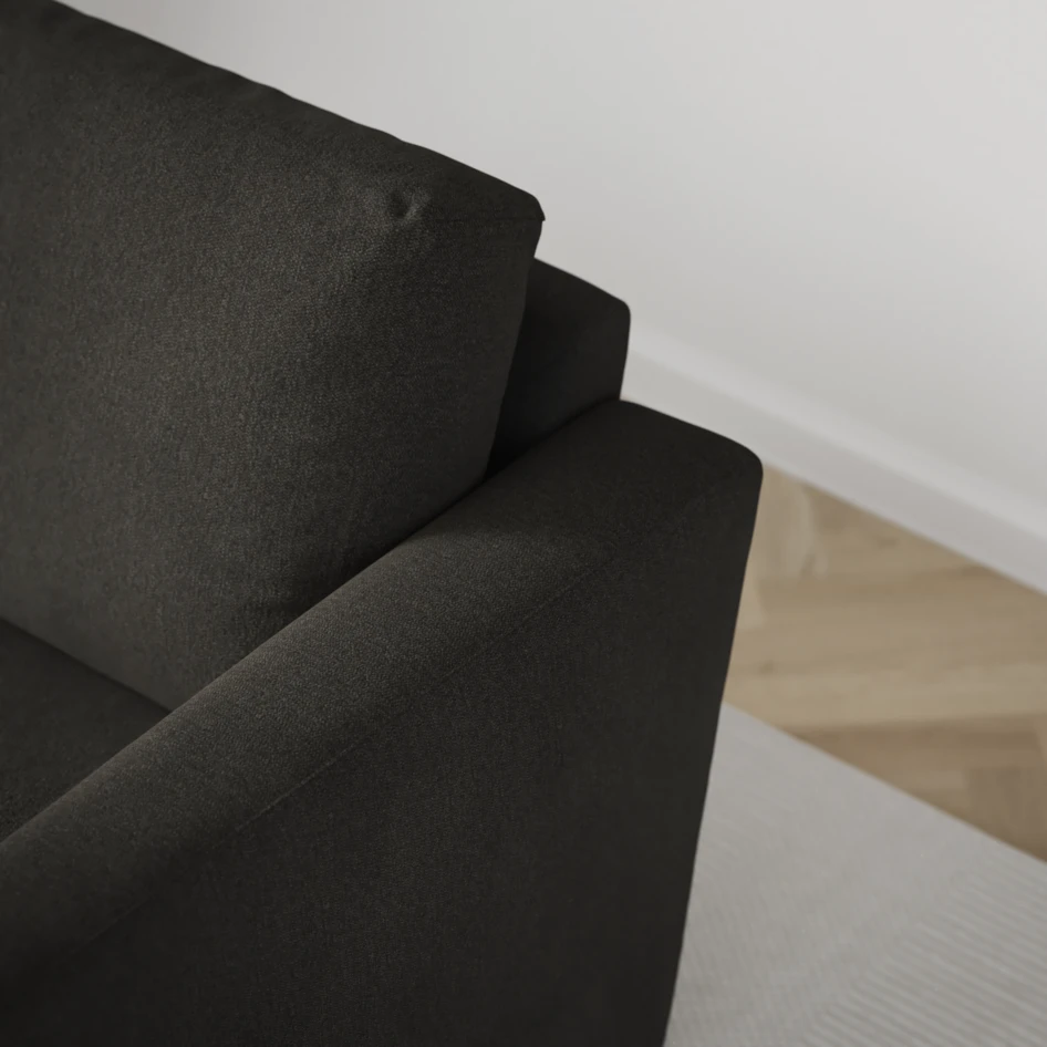 Friday - 2-sits soffa med två schäslonger - Grå