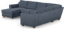 Friday - Hörnsoffa, 3+2-sits med schäslong vänster - Blå