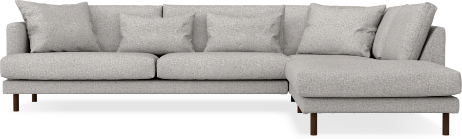 Harper - 3-sits soffa med divan höger - Vit