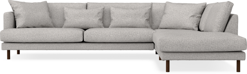 Harper - 3-sits soffa med divan höger - Vit