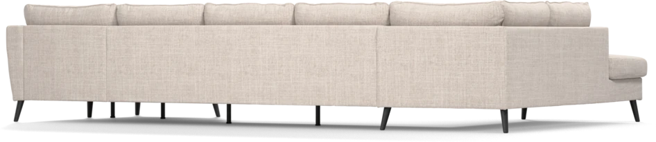 County - 4-sits soffa med divan vänster och schäslong höger - Beige