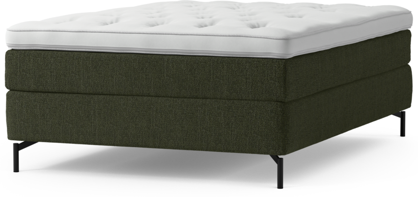 Delux Sense - Kontinentalsäng, enkelsäng 140 cm med bäddmadrass och sängben