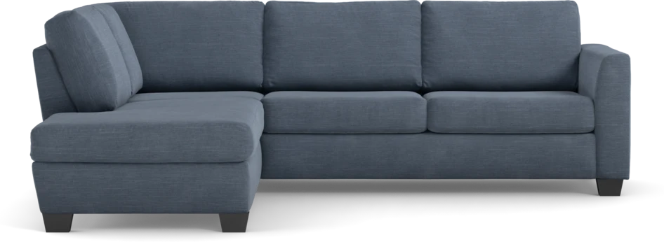 Friday - 2,5-sits soffa med divan vänster - Blå
