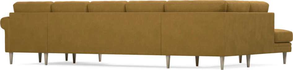Eden - 3-sits soffa med divan vänster och schäslong höger - Gul