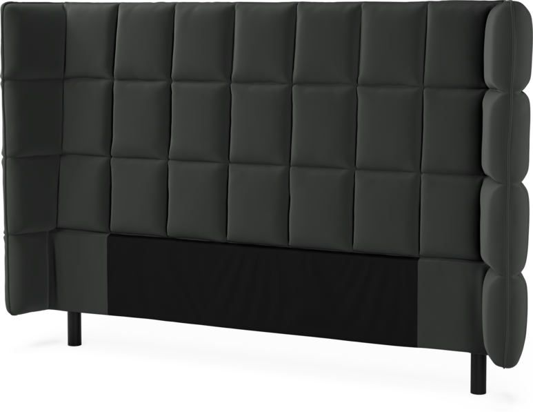 Delux Rutig - Sänggavel, 120-180 cm - Grå
