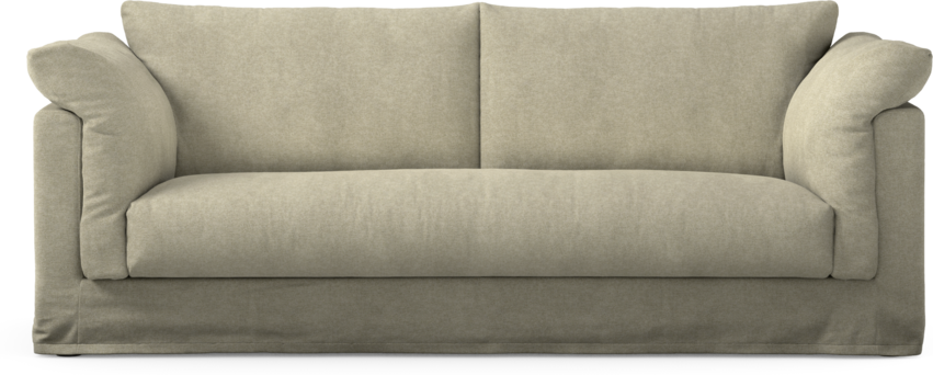 Cherrie - 2,5-sits soffa, hel dyna och kappa - Beige