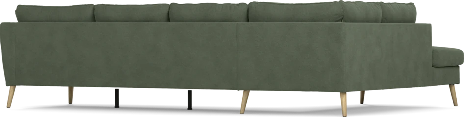 County - 3-sits soffa med divan vänster - Grön