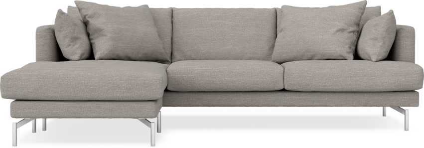Harper - 3-sits soffa XL med schäslong vänster - Grå