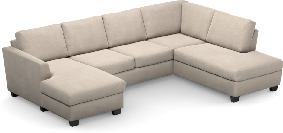 Friday - 3-sits soffa med schäslong vänster och divan höger - Beige
