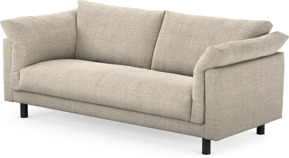 Cherrie - 2,5-sits soffa, hel dyna, fast klädsel - Beige