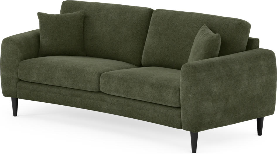 Eden - 2,5-sits soffa svängd - Grön