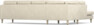 Eden - 3-sits soffa med divan - Beige