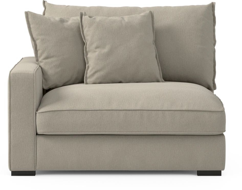 Rossi - 1,5-sits med armstöd vänster - Grå