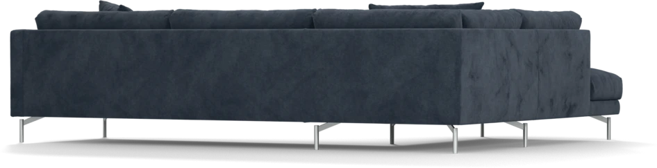 Harper - 3-sits soffa med divan vänster - Blå