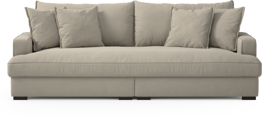 Rossi - 3-sits soffa, hel dyna - Grå