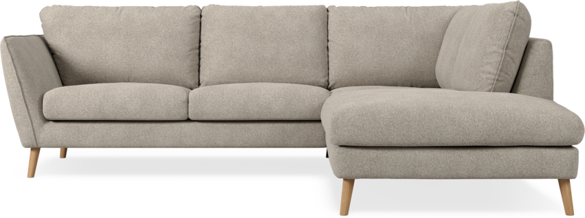 Madison - 2-sits soffa med divan höger - Vit