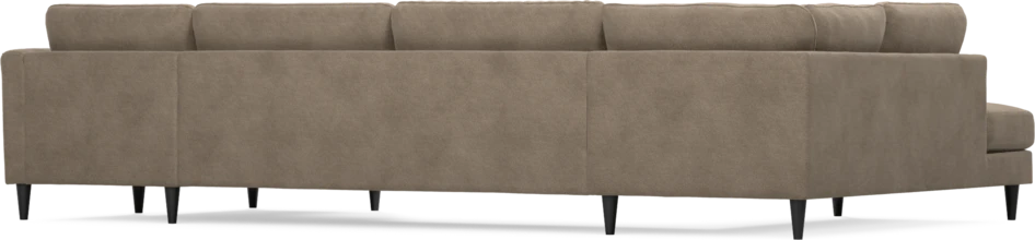 Bridge - 3-sits soffa med divan vänster och schäslong höger - Brun