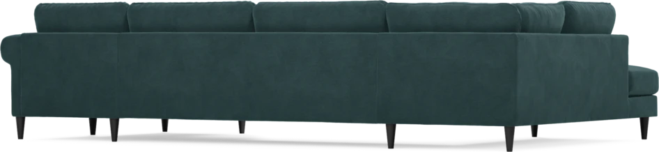 Bridge - 3-sits soffa med divan vänster och schäslong höger - Blå