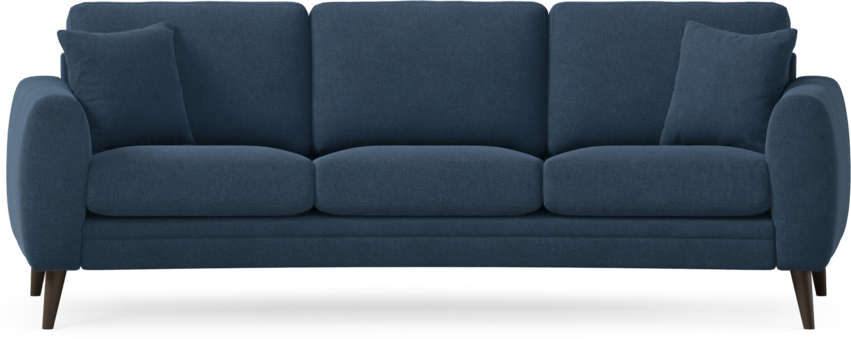 Eden - 3-sits soffa svängd - Blå