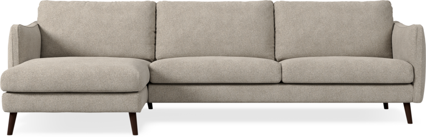 Madison Lux - 3-sits soffa med schäslong vänster - Vit