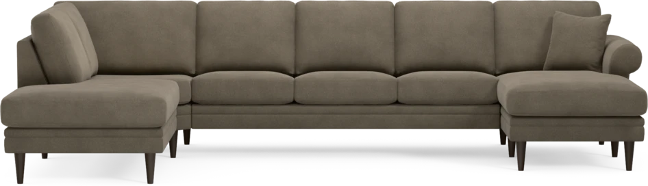 Eden - 3-sits soffa med divan vänster och schäslong höger - Beige