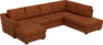 Friday - 3-sits soffa med schäslong vänster och divan höger - Orange