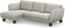 Madison Lux - 2-sits soffa med schäslong vänster - Grå