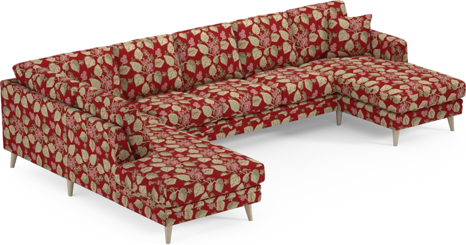 Eden - 3-sits soffa med divan vänster och schäslong höger - Flerfärgad
