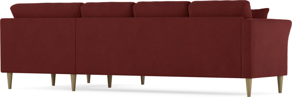 Eden - Hörnsoffa, 3+1-sits - Röd