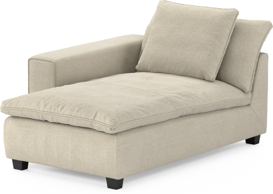 Bellora - Schäslong med armstöd vänster - Beige