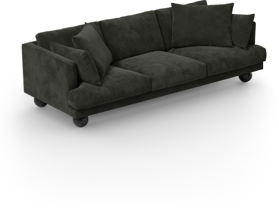 Harper - 4-sits soffa - Svart