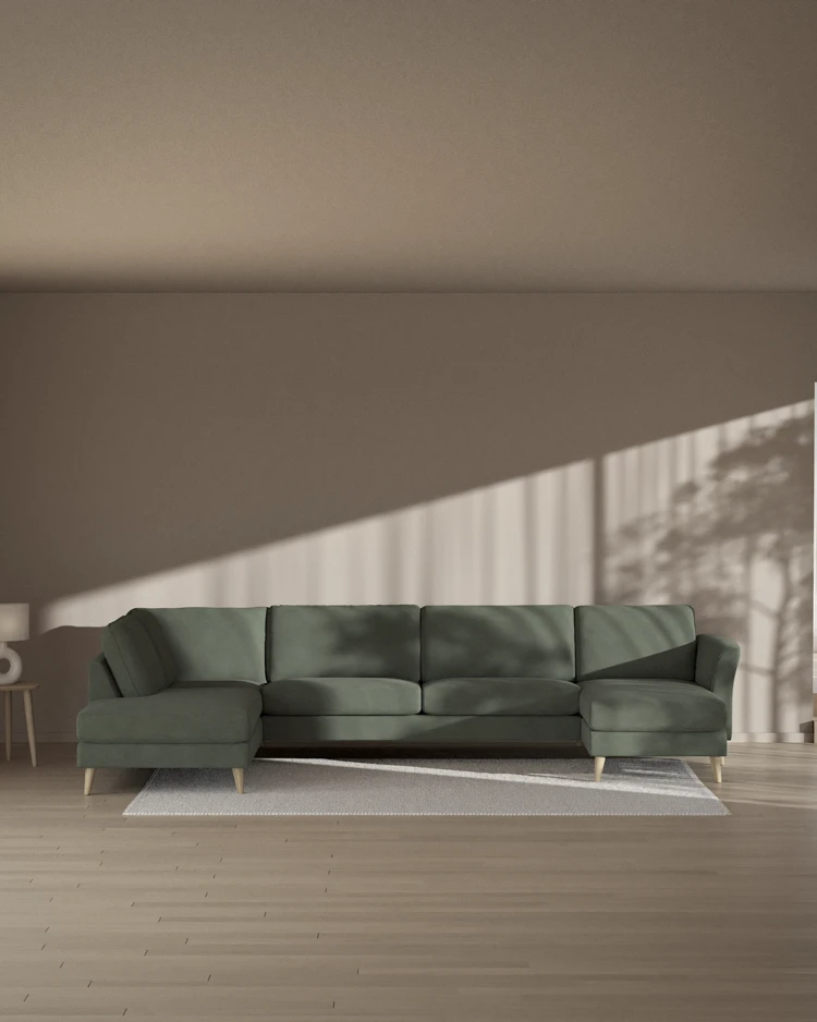 Bridge - 3-sits soffa med divan vänster och schäslong höger - inspiration