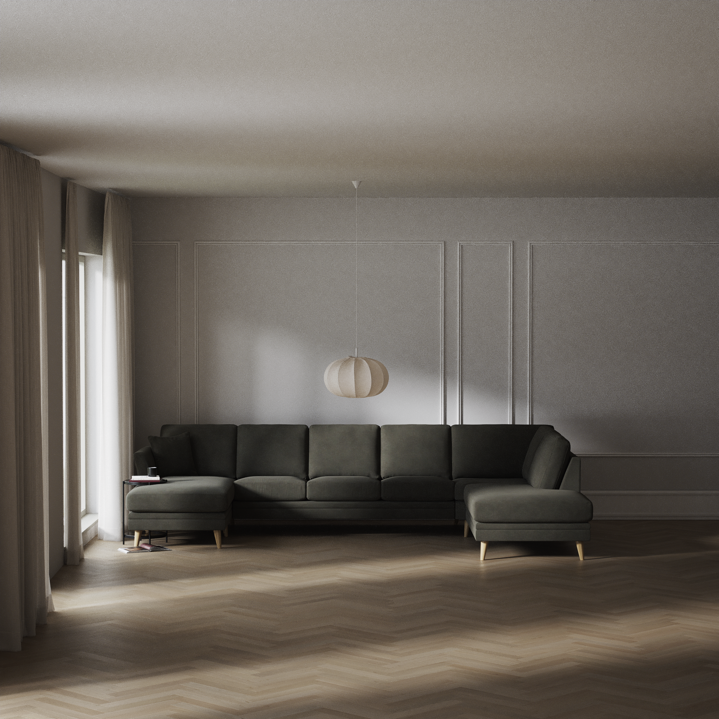 Eden - 3-sits soffa med schäslong vänster och divan höger - inspiration