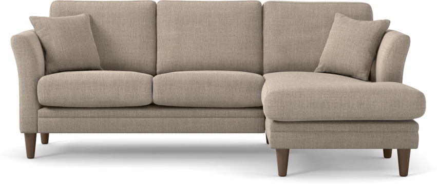 Eden - 2-sits soffa med schäslong - Beige