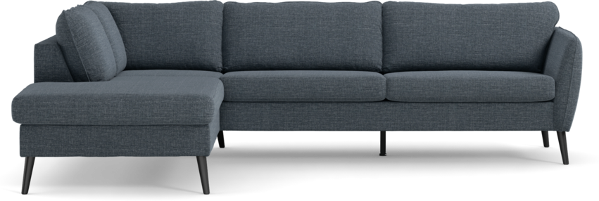 County - 2,5-sits soffa med divan vänster - Blå
