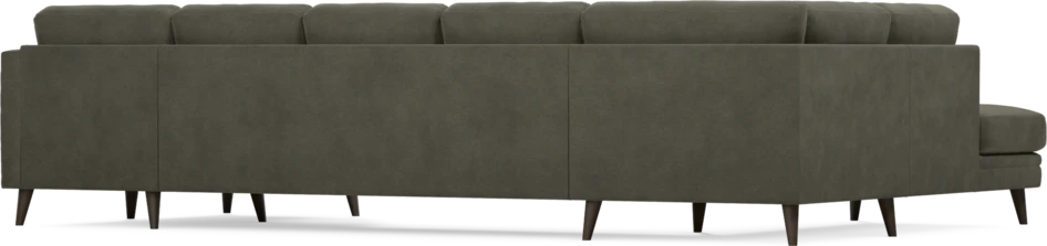 Eden - 3-sits soffa med divan vänster och schäslong höger - Grå